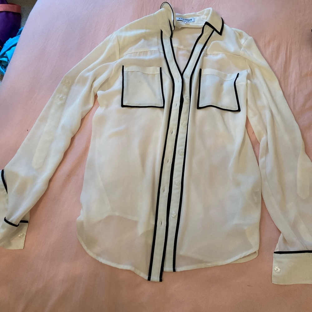 Thin Material Button Down No Stains - image 2